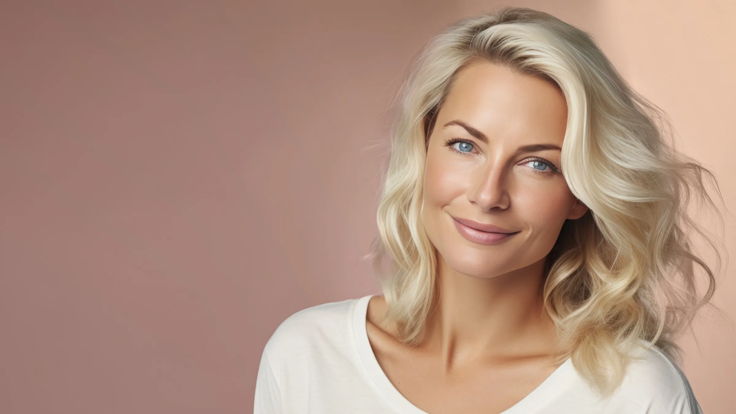 Beautiful woman with clear skin